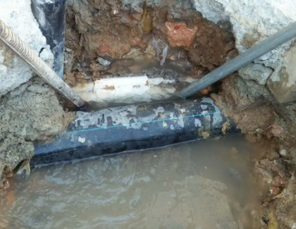 五原测漏水之水管漏水